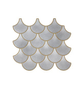 Snowhite Fishscale Peel and Stick Wall Tiles